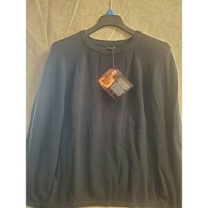 IMAN Global Chic Black Poncho